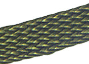 legatoria Segnalibro in treccia da 6mm,  VERDONE, in segmenti da 44cm bra297