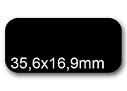 wereinaristea EtichetteAutoadesive, 35,6x16,9(16,9x35,6mm) CartaNERA Adesivo permanente, angoli arrotondati, per ink-jet, laser e fotocopiatrici, su foglio A4 (210x297mm) bra2979NE