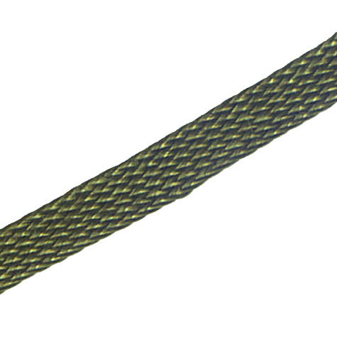legatoria Segnalibro in treccia da 6mm,  VERDONE, in segmenti da 44cm.