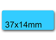 wereinaristea EtichetteAutoadesive, 37x14(14x37mm) CartaAZZURRA AZZURRO, adesivo Permanente, angoli arrotondati, per ink-jet, laser e fotocopiatrici, su foglio A4 (210x297mm).