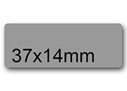 wereinaristea EtichetteAutoadesive, 37x14(14x37mm) CartaGRIGIA GRIGIO, adesivo Permanente, angoli arrotondati, per ink-jet, laser e fotocopiatrici, su foglio A4 (210x297mm) BRA2982gr