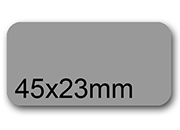 wereinaristea EtichetteAutoadesive, 45x23(23x45mm) Carta GRIGIO, adesivo Permanente, angoli arrotondati, per ink-jet, laser e fotocopiatrici, su foglio A4 (210x297mm) BRA2995gr
