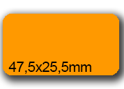 wereinaristea EtichetteAutoadesive, 47,5x25,5(25,5x47,5mm) Carta bra3005AR.