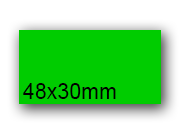 wereinaristea EtichetteAutoadesive, 48x30(30x48mm) Carta VERDE, adesivo Permanente, angoli a spigolo, per ink-jet, laser e fotocopiatrici, su foglio A4 (210x297mm).