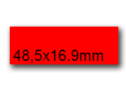 wereinaristea EtichetteAutoadesive, 48,5x16,9(16,9x48,5mm) Carta bra3014RO.