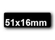 wereinaristea EtichetteAutoadesive, 51x16(16x51mm) Carta bra3018ne.