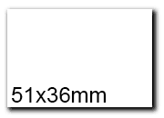 wereinaristea EtichetteAutoadesive, 51x36(36x51mm) Carta BIANCO, adesivo Permanente, angoli a spigolo, per ink-jet, laser e fotocopiatrici, su foglio A4 (210x297mm) bra3021