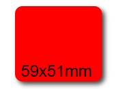 wereinaristea EtichetteAutoadesive, 59x51(51x59mm) Carta bra3034RO.
