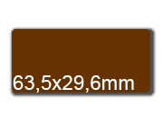 wereinaristea EtichetteAutoadesive, 63,5x29,6(29,6x63,5mm) Carta BRA3036ma.