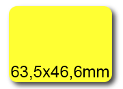 wereinaristea EtichetteAutoadesive, 63,5x46,6(46,6x63,5mm) Carta bra3040GI.