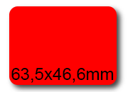 wereinaristea EtichetteAutoadesive, 63,5x46,6(46,6x63,5mm) Carta bra3040RO.