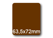 wereinaristea EtichetteAutoadesive, 63,5x72(72x63,5mm) Carta BRA3041ma.