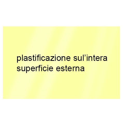 legatoria Cartoncino Sirio Plastificato Fedrigoni, GIALLO CHIARO Con riserva non plastificata per adesione, formato A3L (29,7x51cm), 320grammi x mq (Cartoncino 290gr + plastificazione 30gr).