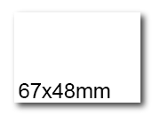 wereinaristea EtichetteAutoadesive, 67x48(48x67mm) Carta BIANCO, adesivo Permanente, angoli a spigolo, per ink-jet, laser e fotocopiatrici, su foglio A4 (210x297mm) bra3049
