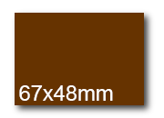 wereinaristea EtichetteAutoadesive, 67x48(48x67mm) Carta MARRONE, adesivo Permanente, angoli a spigolo, per ink-jet, laser e fotocopiatrici, su foglio A4 (210x297mm) BRA3049ma