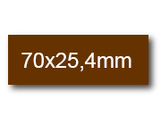 wereinaristea EtichetteAutoadesive, 70x25,4(25,4x70mm) Carta BRA3054ma.