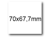 wereinaristea EtichetteAutoadesive, COPRENTE, 70x67,7(67,7x70mm) Carta bra3072.