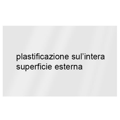 legatoria Cartoncino Sirio Plastificato Fedrigoni, BIANCO Con riserva non plastificata per adesione, formato A3L (29,7x51cm), 320grammi x mq (Cartoncino 290gr + plastificazione 30gr).