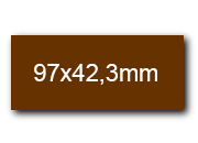 wereinaristea EtichetteAutoadesive, 97x42,3(42,3x97mm) Carta BRA3088ma.