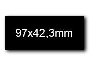 wereinaristea EtichetteAutoadesive, 97x42,3(42,3x97mm) Carta BRA3088ne.