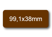 wereinaristea EtichetteAutoadesive, 99,1x38,1(38,1x99,1mm) Carta bra3093MA.