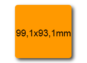 wereinaristea EtichetteAutoadesive, 99,1x93,1(93,1x99,1mm) Carta bra3097AR.