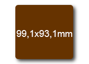 wereinaristea EtichetteAutoadesive, 99,1x93,1(93,1x99,1mm) Carta bra3097MA.