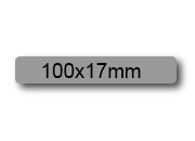 wereinaristea EtichetteAutoadesive, 100x17(17x100mm) Carta GRIGIO, adesivo Permanente, angoli arrotondati, per ink-jet, laser e fotocopiatrici, su foglio A4 (210x297mm).