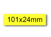 wereinaristea EtichetteAutoadesive, 101x24(24x101mm) Carta AZZURRO, adesivo Permanente, angoli arrotondati, per ink-jet, laser e fotocopiatrici, su foglio A4 (210x297mm).