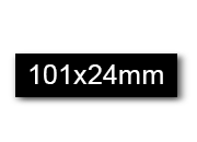 wereinaristea EtichetteAutoadesive, 101x24(24x101mm) Carta AZZURRO, adesivo Permanente, angoli arrotondati, per ink-jet, laser e fotocopiatrici, su foglio A4 (210x297mm) bra3102ne