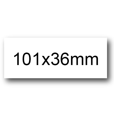 wereinaristea EtichetteAutoadesive, 101x36(36x101mm) Carta BIANCO, adesivo Permanente, angoli a spigolo, per ink-jet, laser e fotocopiatrici, su foglio A4 (210x297mm).