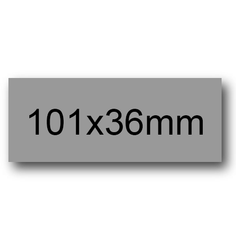 wereinaristea EtichetteAutoadesive, 101x36(36x101mm) Carta GRIGIO, adesivo Permanente, angoli a spigolo, per ink-jet, laser e fotocopiatrici, su foglio A4 (210x297mm).