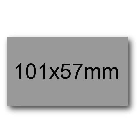 wereinaristea EtichetteAutoadesive, 101x57(57x101mm) Carta GRIGIO, adesivo Permanente, angoli a spigolo, per ink-jet, laser e fotocopiatrici, su foglio A4 (210x297mm).