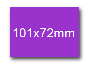 wereinaristea EtichetteAutoadesive, 101x72(72x101mm) Carta VIOLA, adesivo Permanente, angoli a spigolo, per ink-jet, laser e fotocopiatrici, su foglio A4 (210x297mm).