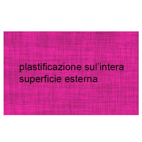 legatoria Cartoncino Lino Plastificato Fedrigoni, CICLAMINO Con riserva non plastificata per adesione, formato A3L (29,7x51cm), 320grammi x mq (Cartoncino 290gr + plastificazione 30gr).