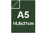 carta SimilTela Fedrigoni VERDE, 125gr, a5 per rilegatura, cartonaggio, formato a5 (14,8x21cm), 125 grammi x mq.
