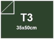 carta SimilTela Fedrigoni VERDE, 125gr, t3 per rilegatura, cartonaggio, formato t3 (35x50cm), 125 grammi x mq BRA3125t3