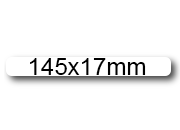 wereinaristea EtichetteAutoadesive, 145x17(17x145mm) Carta BIANCO, adesivo Permanente, angoli arrotondati, per ink-jet, laser e fotocopiatrici, su foglio A4 (210x297mm) bra3136