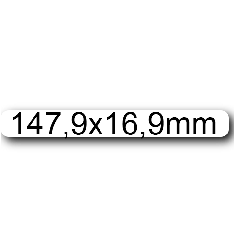 wereinaristea EtichetteAutoadesive, 147,3x16,9(16,9x147,3mm) Carta BIANCO, adesivo RIMOVIBILE, angoli arrotondati, per ink-jet, laser e fotocopiatrici, su foglio A4 (210x297mm).