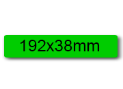 wereinaristea EtichetteAutoadesive, 192x38(38x192mm) Carta AZZURRO, adesivo Permanente, angoli arrotondati, per ink-jet, laser e fotocopiatrici, su foglio A4 (210x297mm).