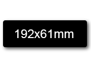 wereinaristea EtichetteAutoadesive, 192x61(61x192mm) Carta NERO, adesivo Permanente, angoli arrotondati, per ink-jet, laser e fotocopiatrici, su foglio A4 (210x297mm) bra3142NE