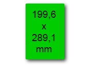 wereinaristea EtichetteAutoadesive, 199,6x289,1(289,1x199,6mm) Carta bra3145VE.