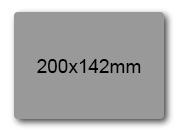 wereinaristea EtichetteAutoadesive, 200x142(142x200mm) Carta GRIGIO, adesivo Permanente, angoli arrotondati, per ink-jet, laser e fotocopiatrici, su foglio A4 (210x297mm).