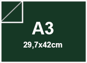carta CartaLiscia Zanders verdeSCURO, 125gr, a3 per rilegatura, cartonaggio, formato a3 (29,7x42cm), 125 grammi x mq BRA3157a3