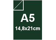 carta CartaLiscia Zanders verdeSCURO, 125gr, a5 per rilegatura, cartonaggio, formato a5 (14,8x21cm), 125 grammi x mq BRA3157a5