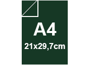 carta CartaLiscia Zanders verdeSCURO, 125gr, A4 per rilegatura, cartonaggio, formato A4 (21x29,7cm), 125 grammi x mq BRA3157