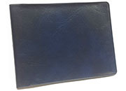 gbc Rubrica tascabile 8x11cm, BLU in ecopelle BLU, 56 facciate, formato album.