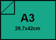 carta SimilLino Zanders VerdreSmeraldo143, 125gr, a3 per rilegatura, cartonaggio, formato a3 (29,7x42cm), 125 grammi x mq bra344a3