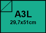 carta SimilLino Zanders VerdreSmeraldo143, 125gr, a3l per rilegatura, cartonaggio, formato a3l (29,7x50cm), 125 grammi x mq bra344a3l