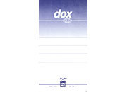 acco Etichetta di ricambio per dorso Dox BLU, 92x164 mm, per dox dorso 8 cm.